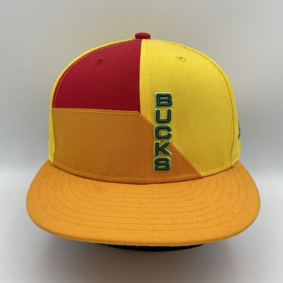 New Era Other - Milwaukee Bucks New Era 9Fifty On-Court City Edition Yellow Snapback Hat Cap